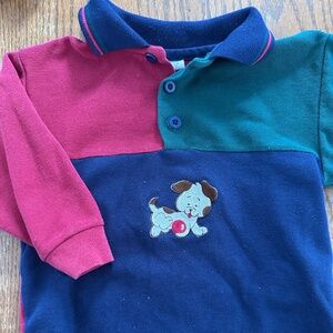 Puppy shirt, puppy polo, kids shirt, boys shirt, Healthtex shirt, kids clothing